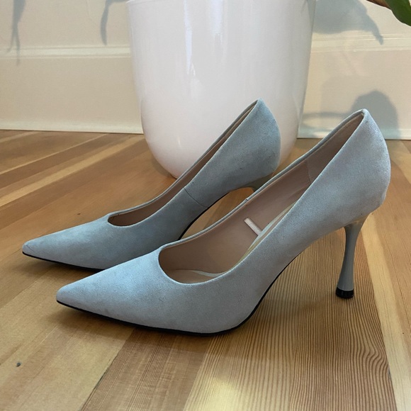 Zara faux suede high heels sz 8 - Picture 2 of 6